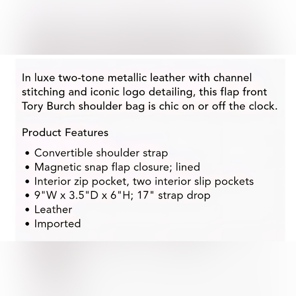 Tory Burch quilted leather shoulder bag - Picture 15 of 15